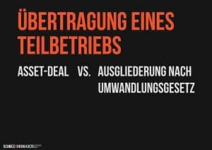 Übertragung eines Teilbetriebs