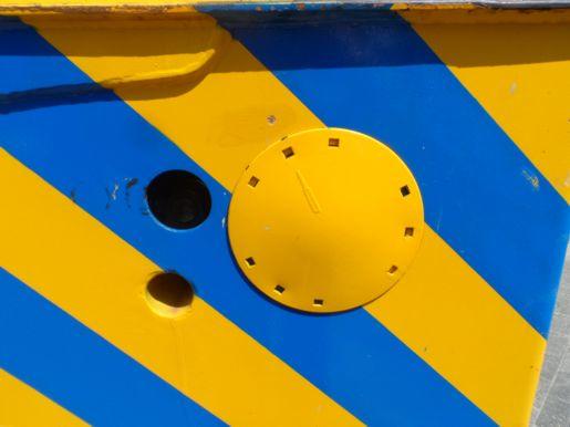 Detail eines Liebherr-Baggers